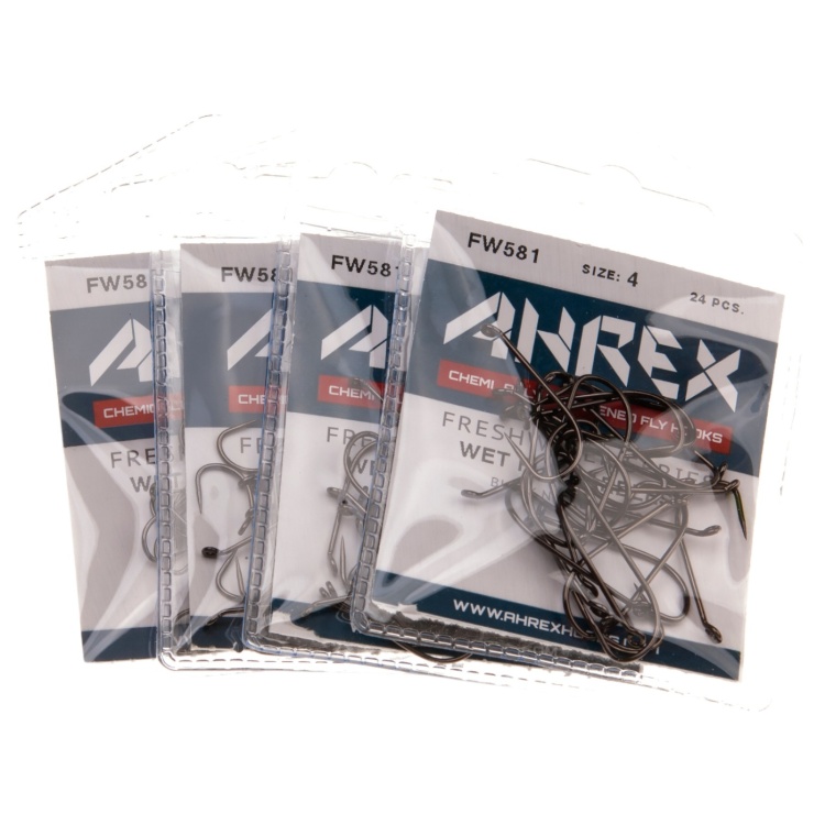 Ahrex Fw581 Wet Fly Hook Barbless #6 Trout Fly Tying Hooks